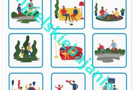 Dzień taty gra ruchowa bingo