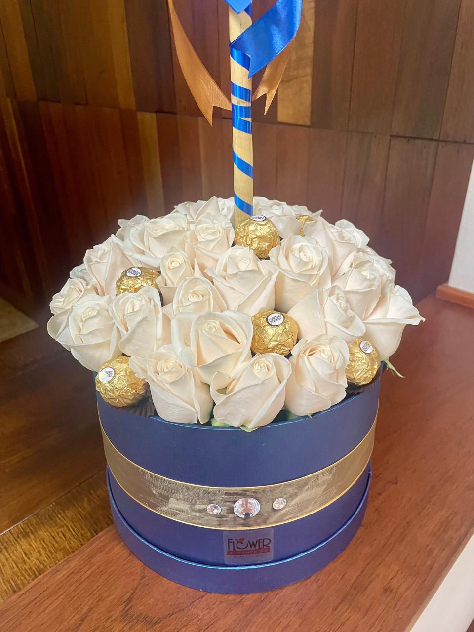 Miniatura: Caja Blue Ferrero + Globo BDay