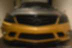 Gloss Gold Wrapped Mercedes Benz C63