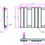 Thumbnail: Queenstown White Designer Towel Radiator - 800*450mm