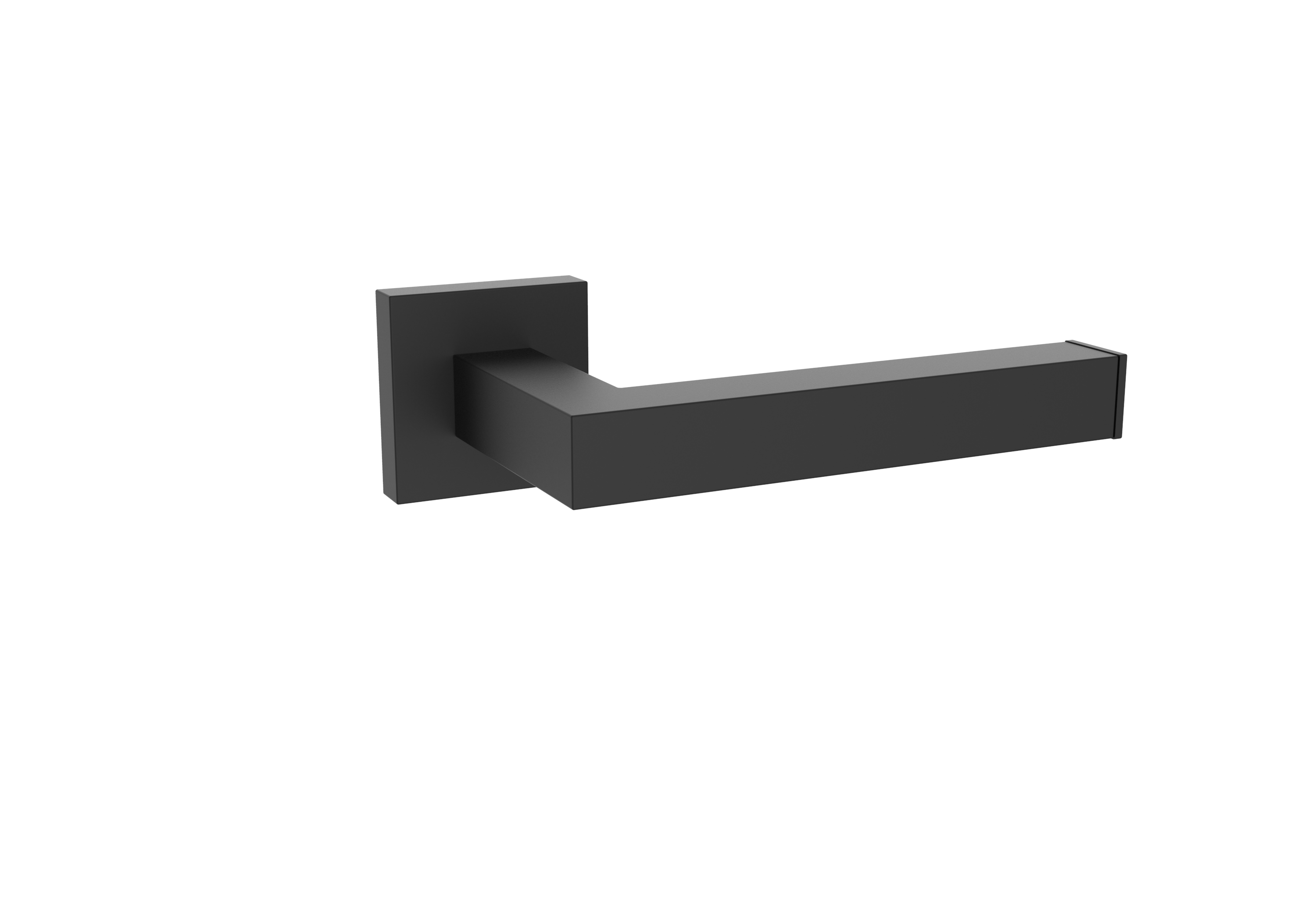 Sydney Square Toilet Roll Holder - Matte Black