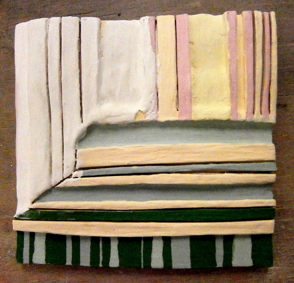 Unfired ceramic test tile