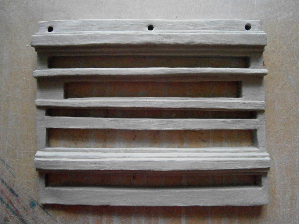 Front view of wall hanging tile
