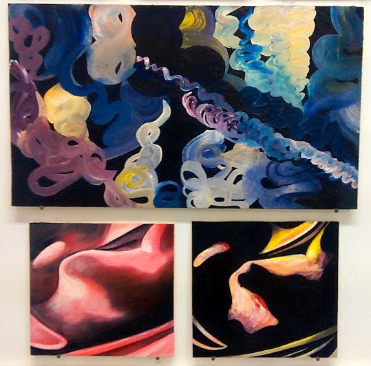 Acrylic paintings on board