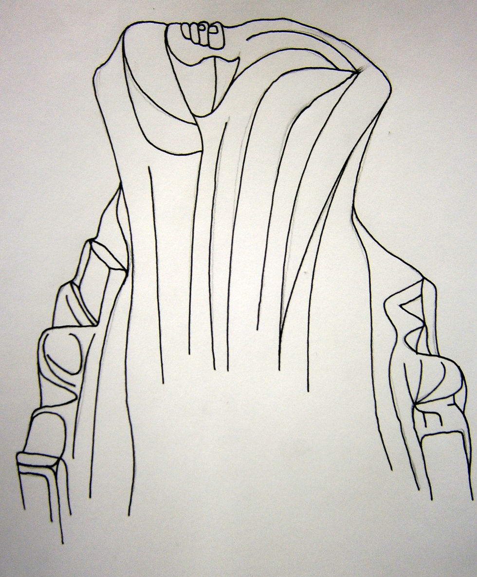 ink drawing on paper