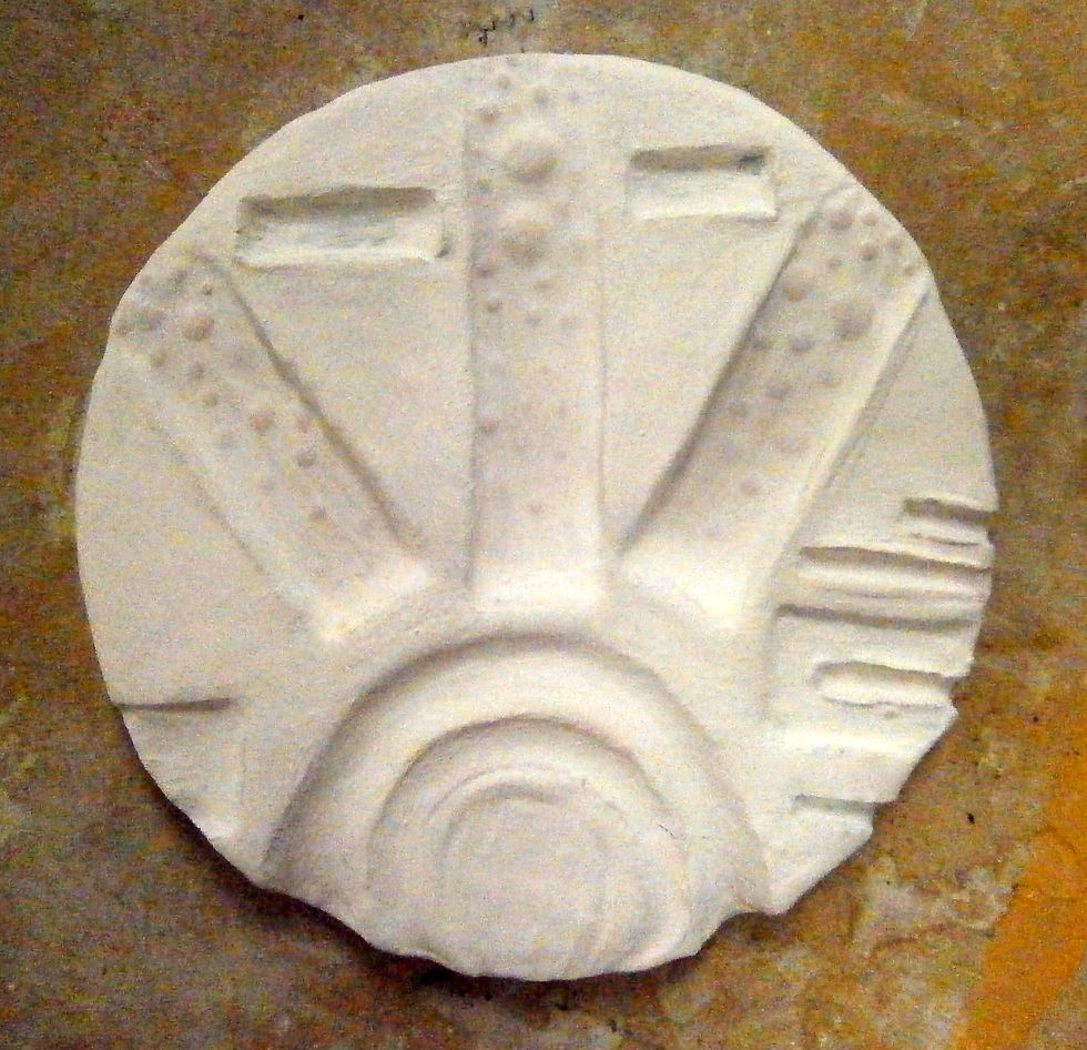 Unfired ceramic test tile