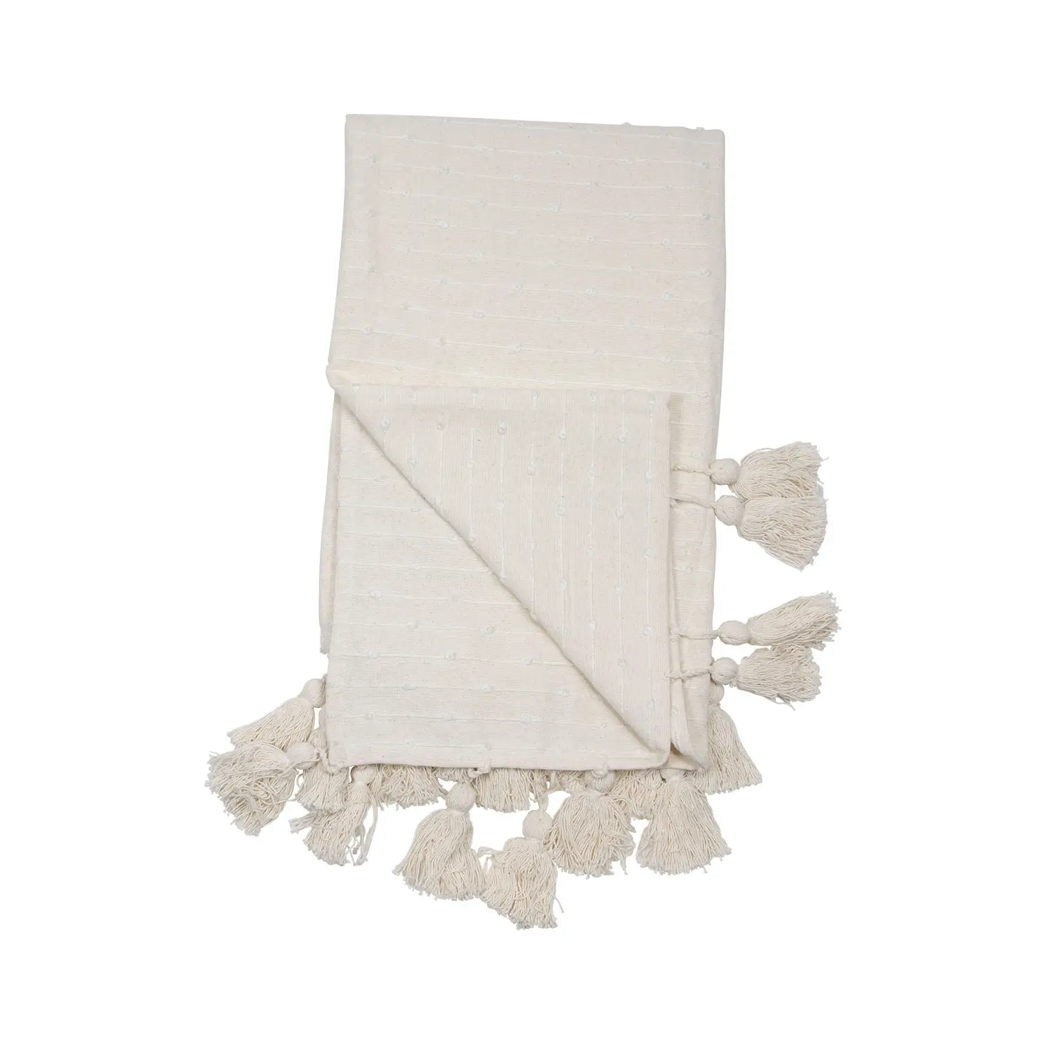 Hand Woven Kira Throw White