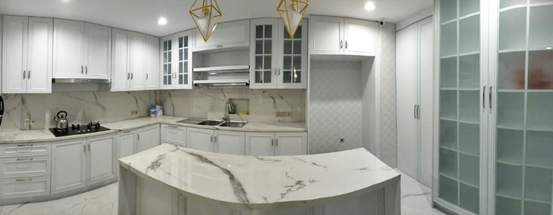 Classic Marble Kitchen Set AluFur