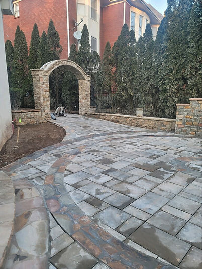 Stone Path & Entrance
