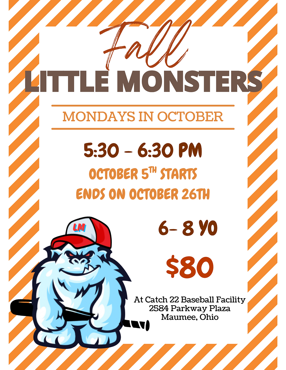Little Monsters Fall Camp