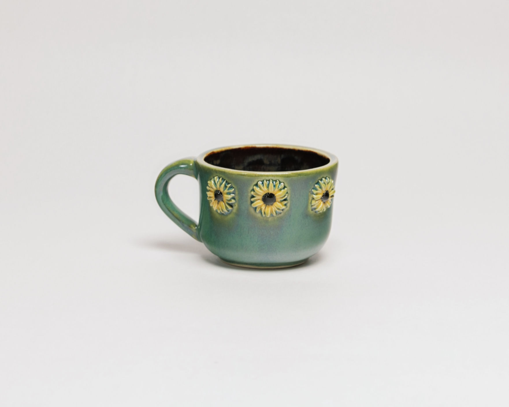 Small Sunflower Mug Green