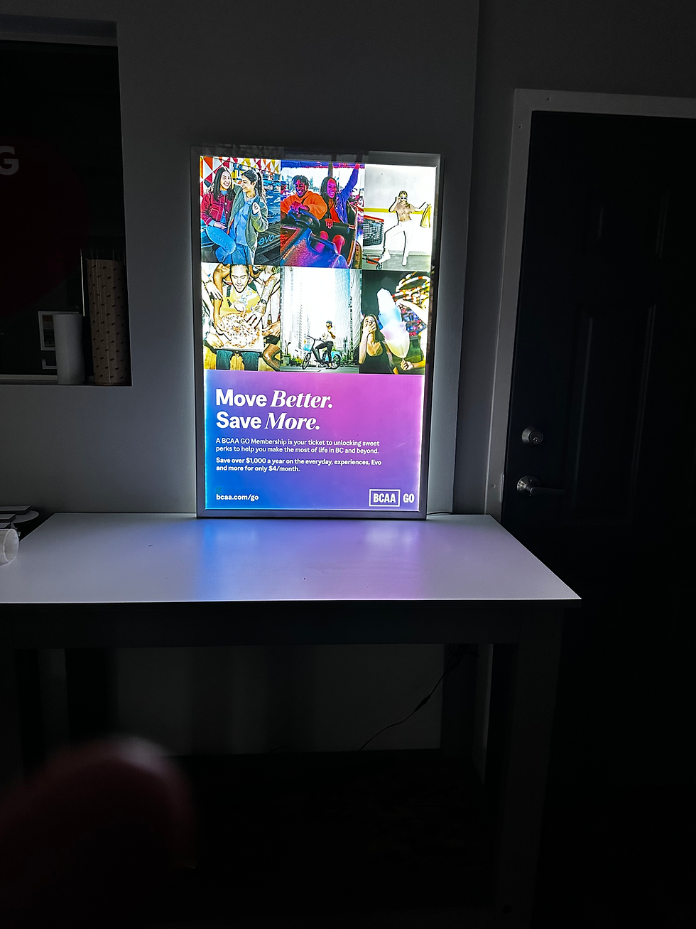 Back lit Display Signs