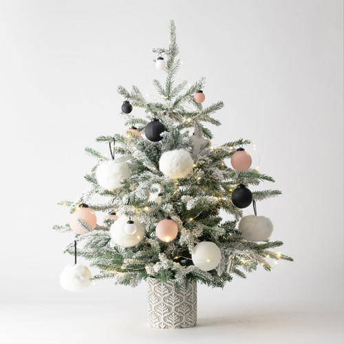 【トントトンさま】vintage tree ❀ モコモコ ホワイト モールツリー TT Fluffy Tree set / marshmallow | Natale│ナターレ