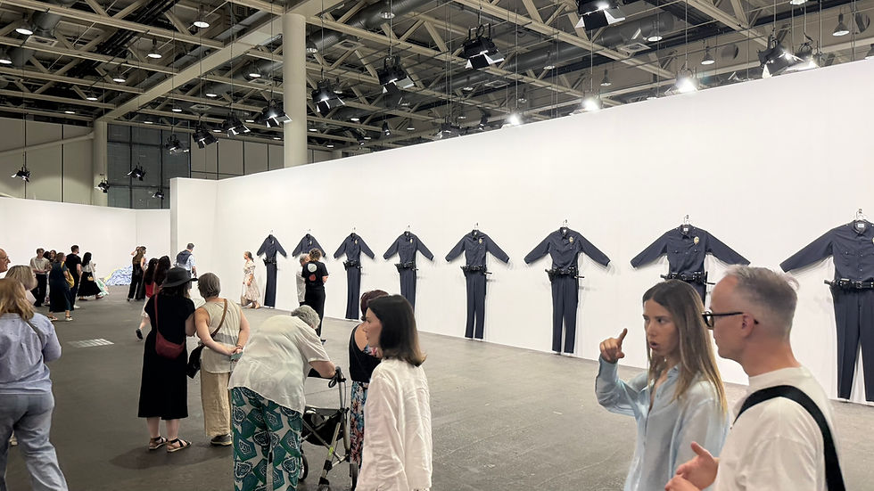 Chris Burden's 'L.A.P.D. Uniforms' , 1993. Gagosian. Unlimited, Art Basel, 2026