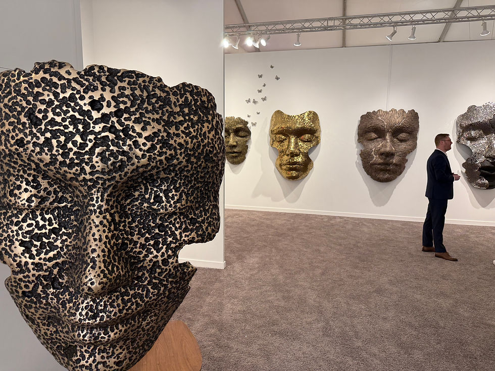 Marco Olivier, specifically from his "Alexander Face" collection. Artwork Miami Beach. The Fine Art Ledger .Artwork Passports