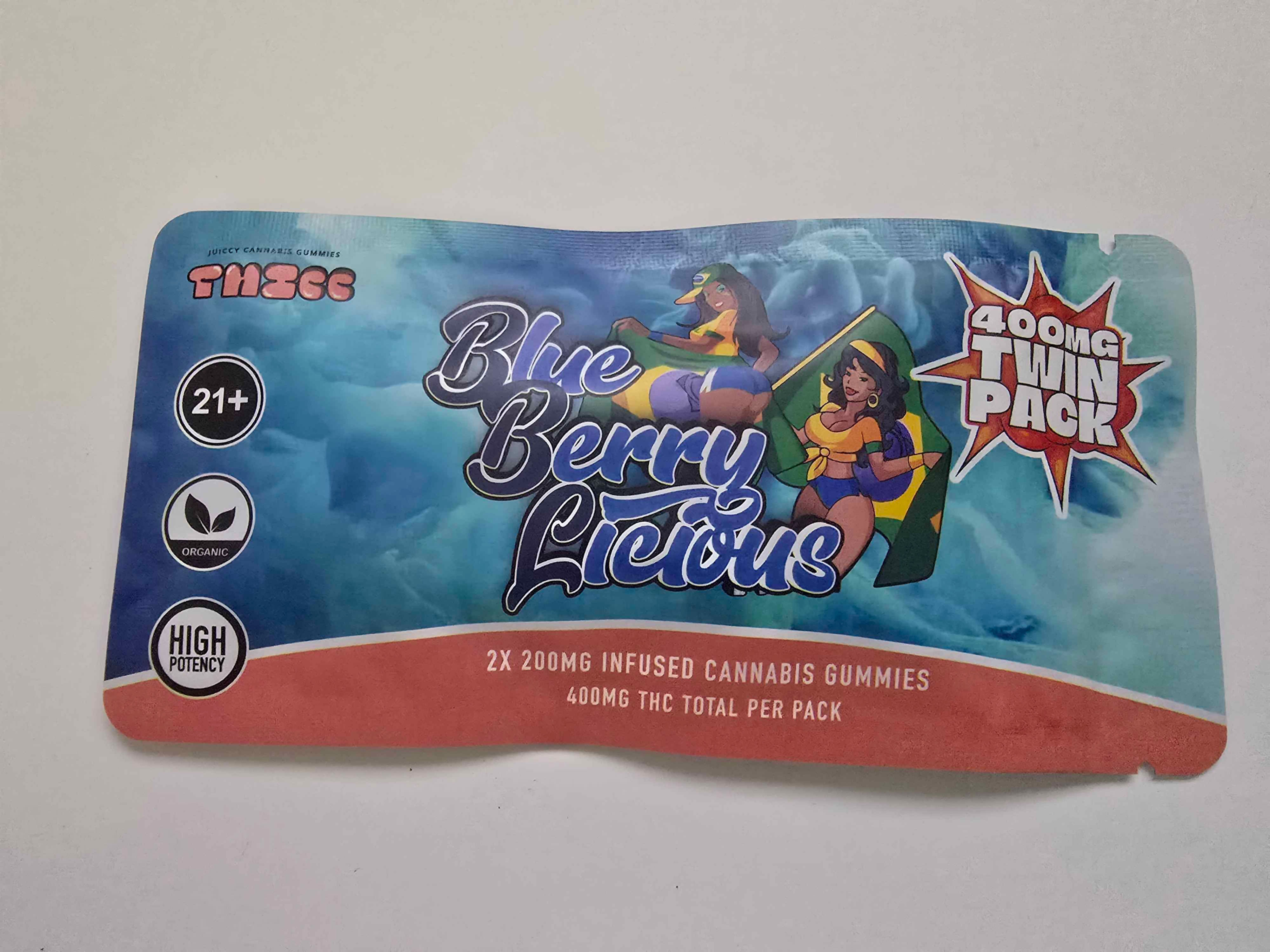 400mg THICC Twin Pack Gummies - Blue Berry Licious