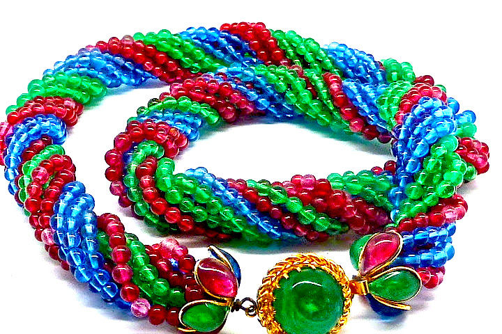Thumbnail: Necklace Gripoix for Chanel 1950/60