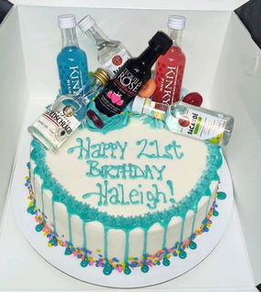 21 Birthday Drip cake