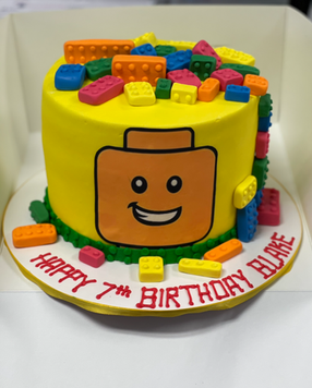 Happy Birthday Lego cake