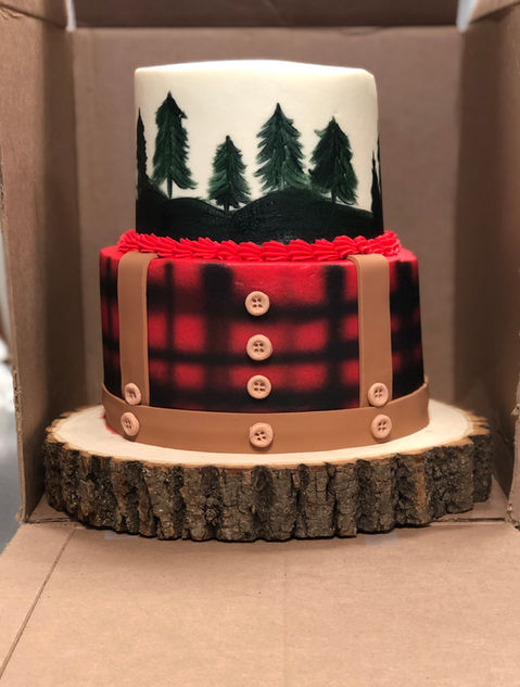 2 tier forest cake