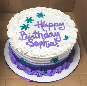 Purple Snowflake cake