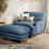 Thumbnail: Plumpton Duck Egg Blue Chenille Sofa and Footstool