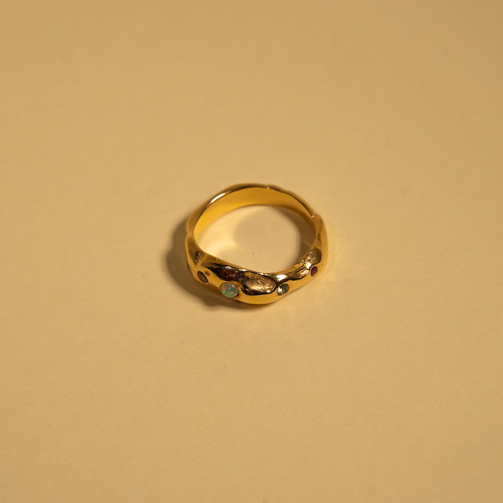 Miniature : Bague Nashira avec pierres naturelles