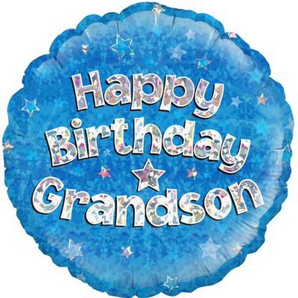 Happy Birthday Grandson - Blue