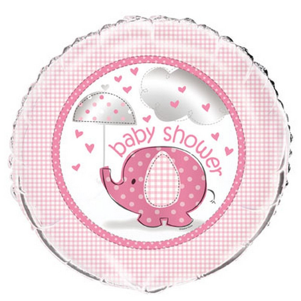 Baby Shower - Pink Elephant Foil Balloon