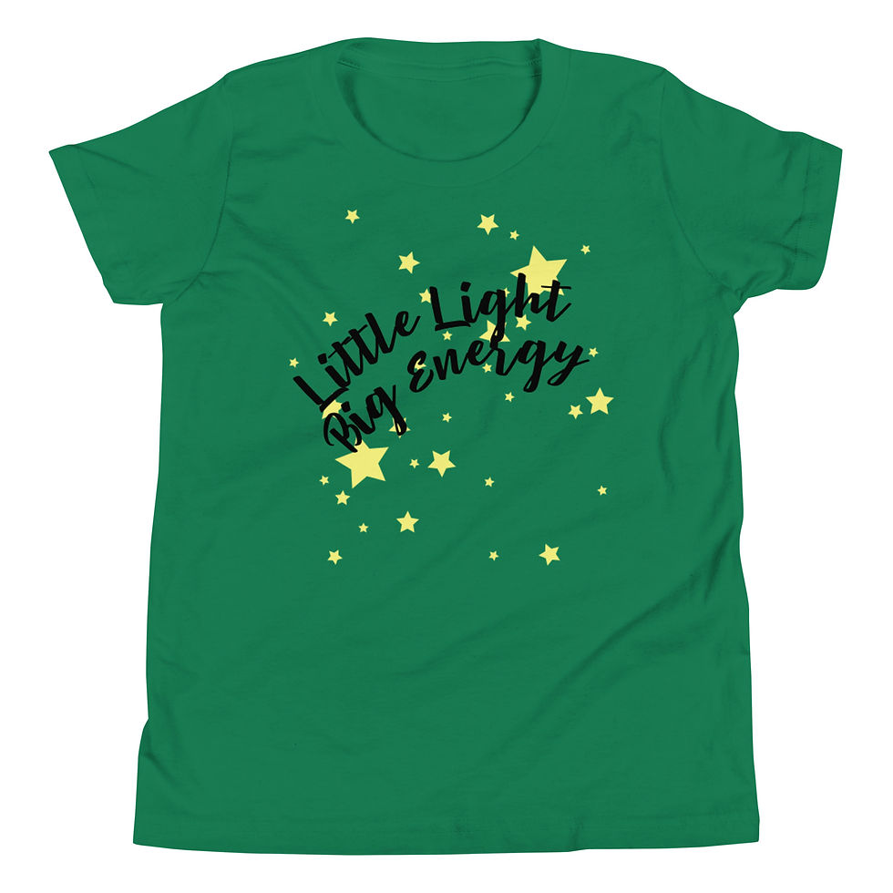 Thumbnail: Little Light Big Energy Youth Short Sleeve T-Shirt