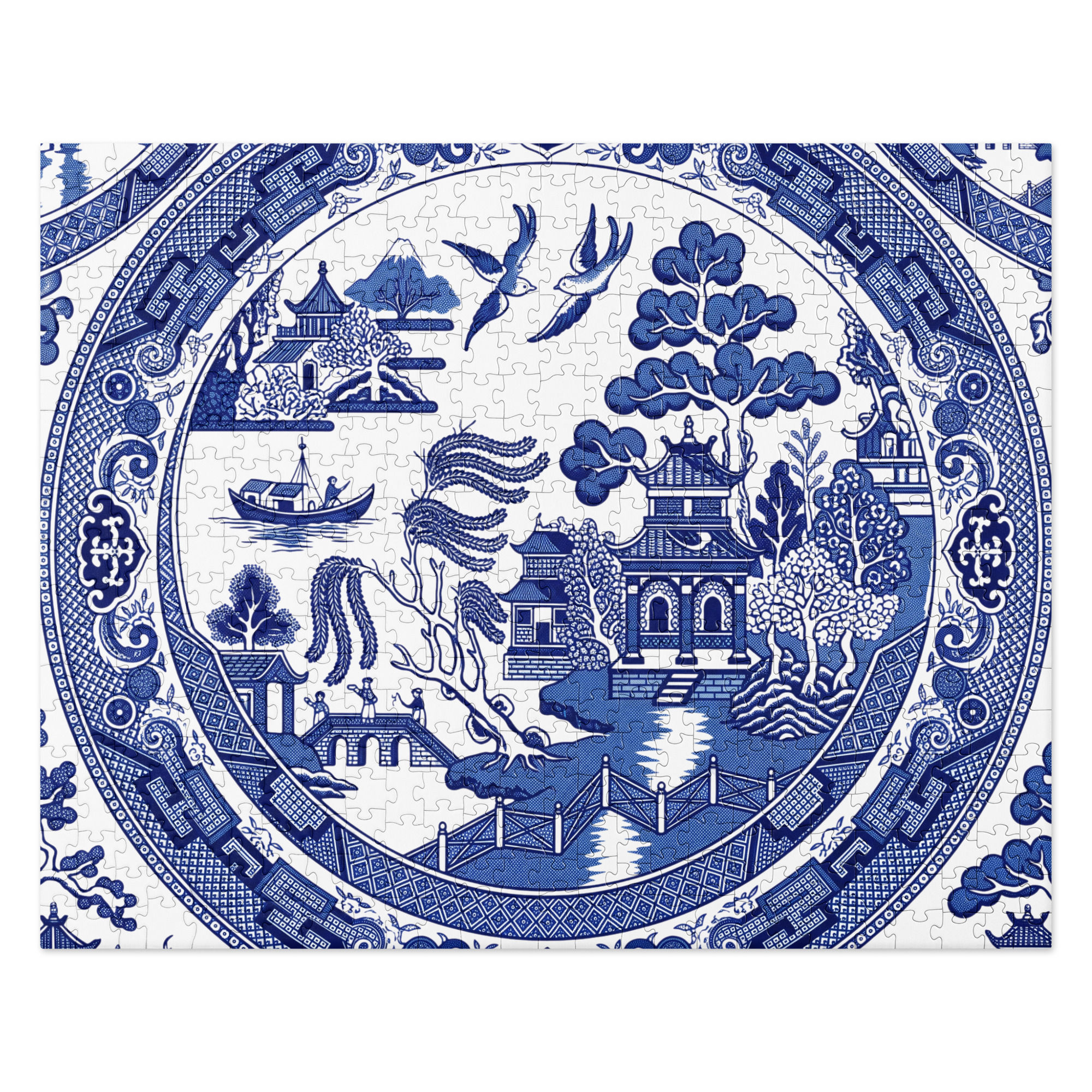 Inspired by Grams Blue Willow Jigsaw puzzle