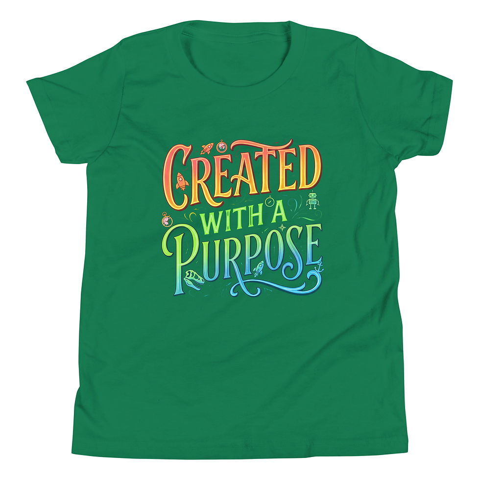 Thumbnail: Created with a Purpose Youth Short Sleeve T-Shirt