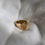 Miniature : Bague Olivier - plaqué or