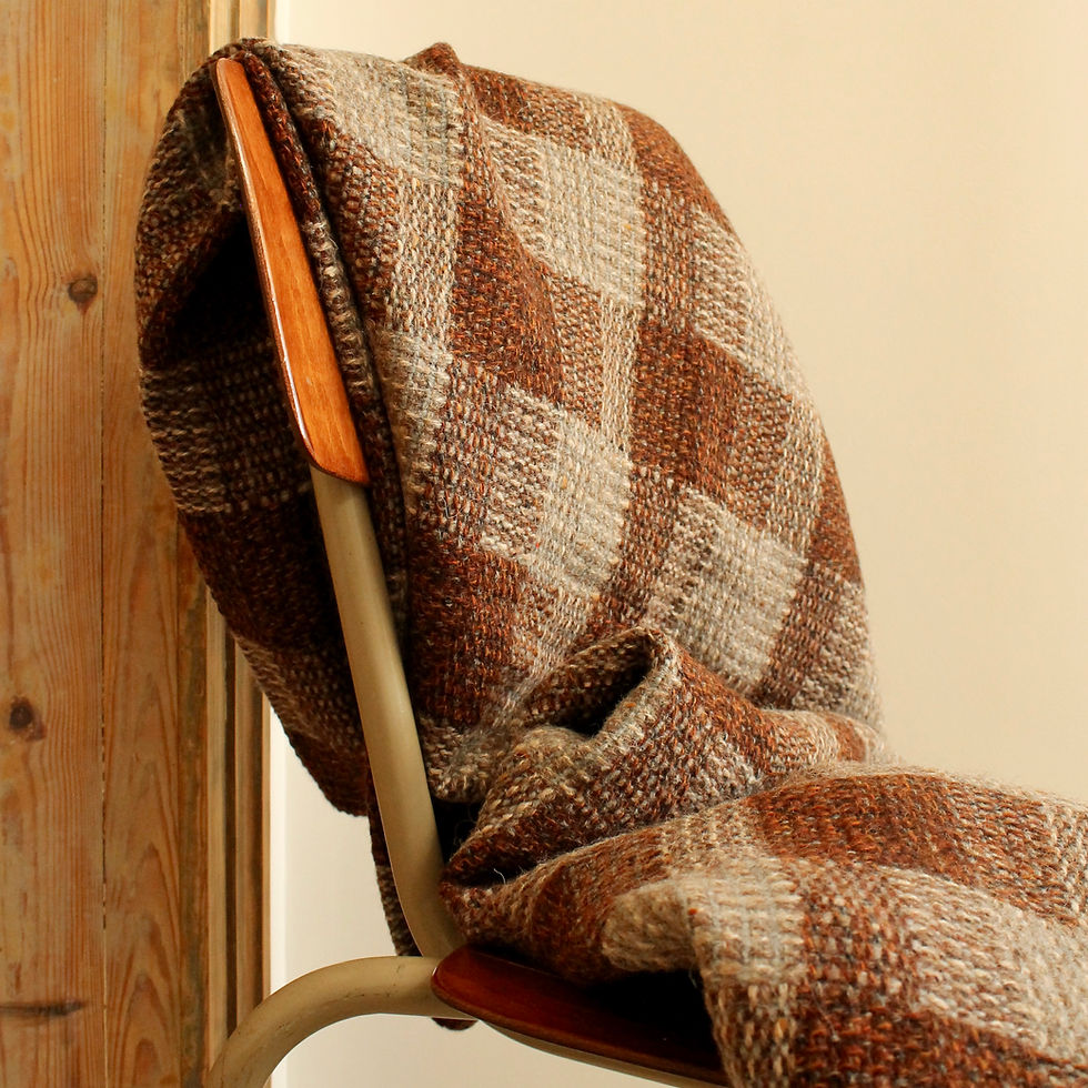 Miniature : Plaid à carreaux en laine