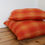 Thumbnail: Coussin carré XXL lainage carreaux orange