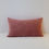 Thumbnail: Coussin rectangle XXL velours rose / vichy
