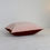 Thumbnail: Coussin carré lainage rouille / velours rose pâle