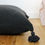 Miniature : Coussin carré XXL bouclette gris anthracite