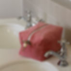 Miniature : Trousse de toilette Cube en velours côtelé, 7 couleurs / 2 tailles