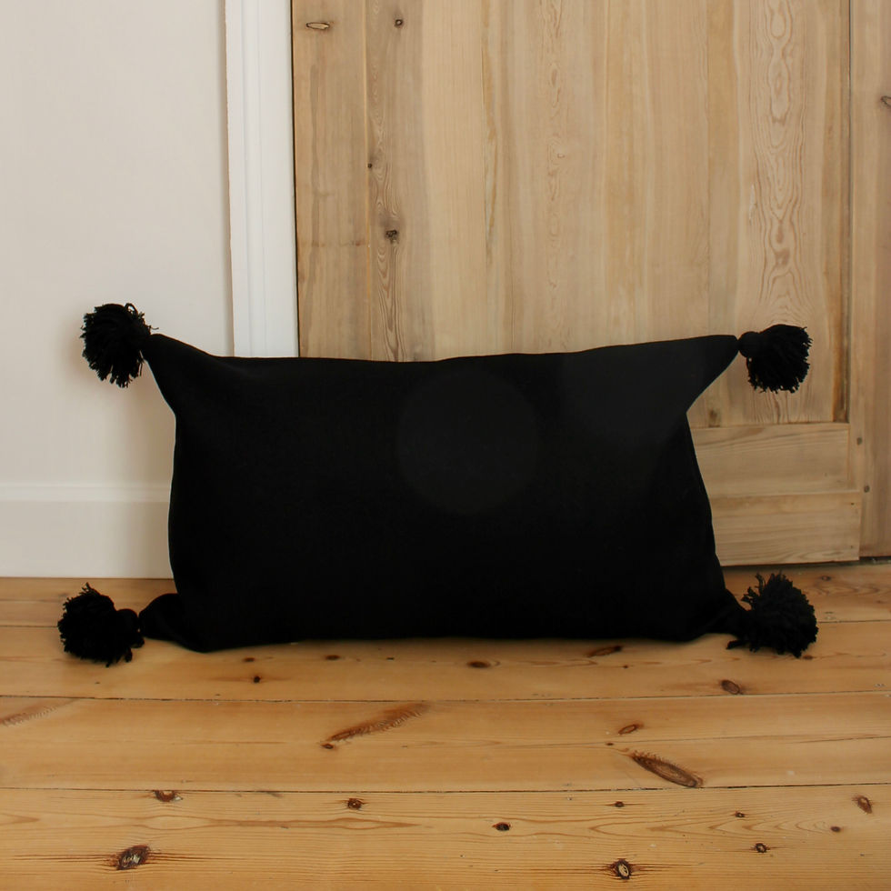 Coussin rectangle XXL feutrine noir