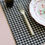 Miniature : Set de table à carreaux double-face