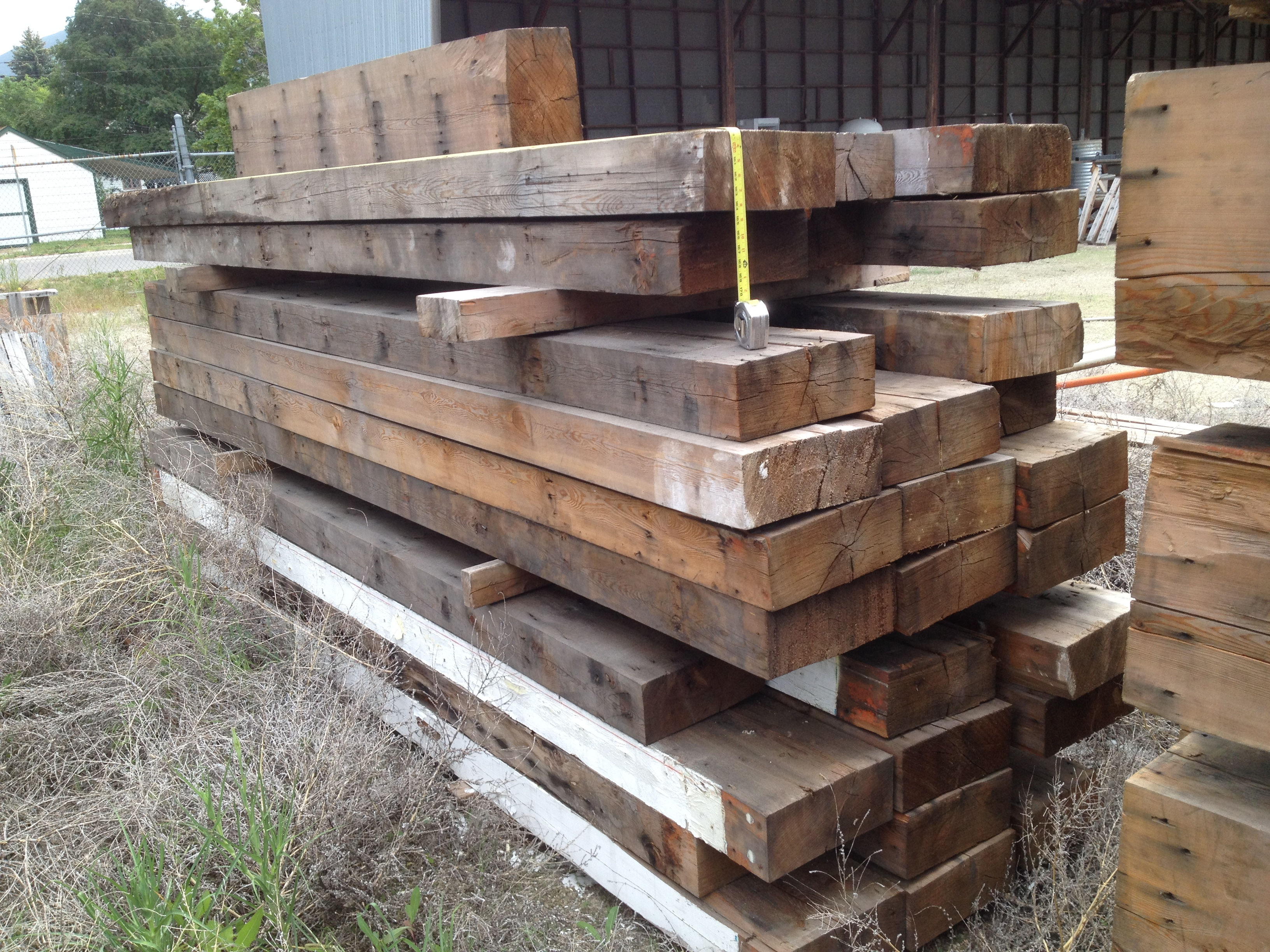 13" x 5 3/8" x 13'3" Old Growth Posts