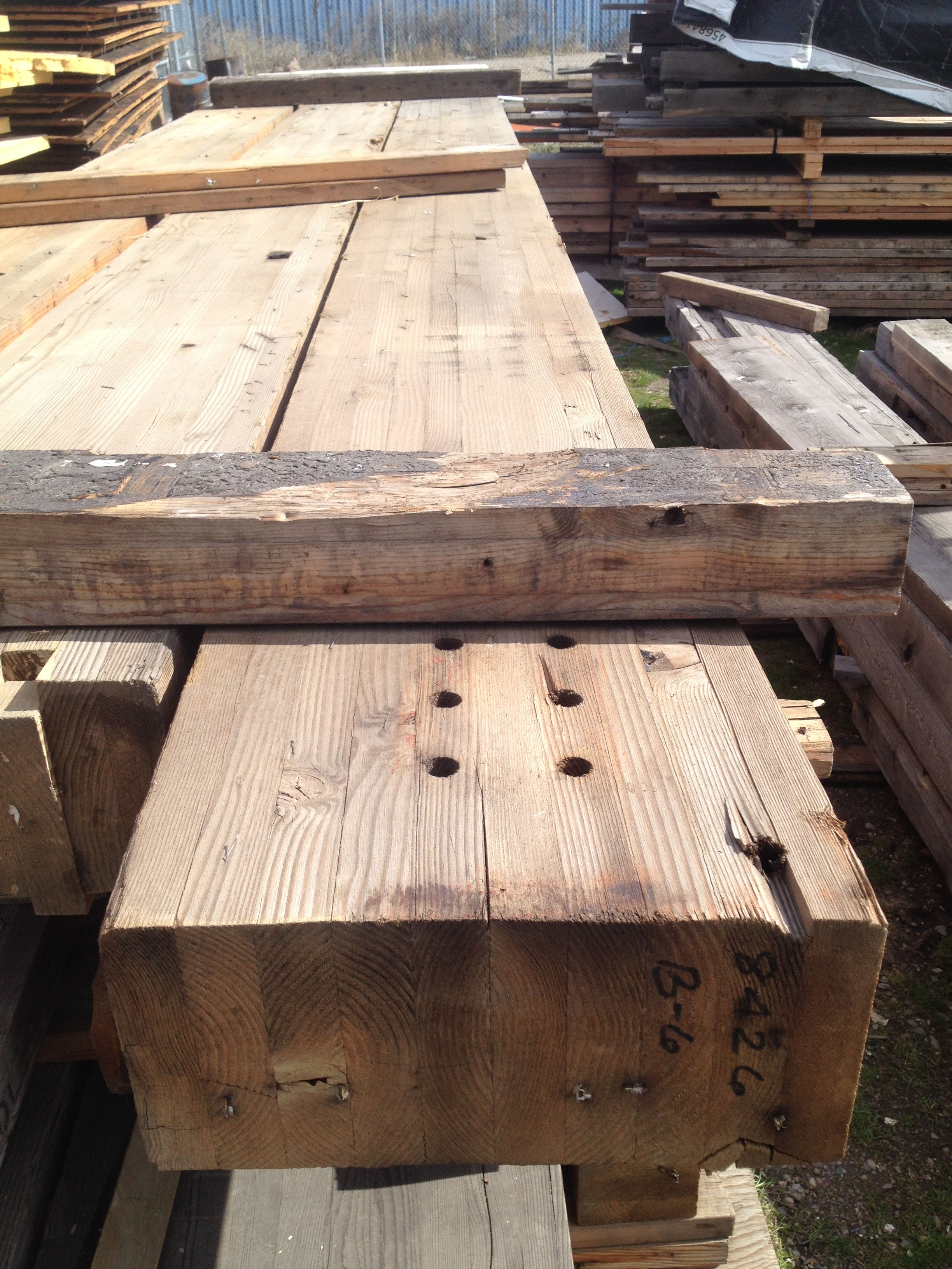Glulam Beams 6 3/4" x 15" x 205" (#19, 20, 21)