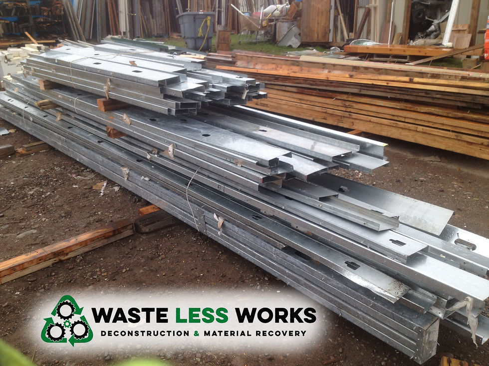 Bundles of Metal Framing Studs