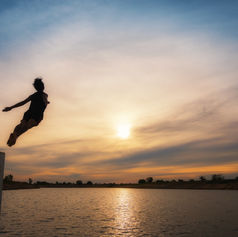         LEAP FROM 100-FOOT POLE