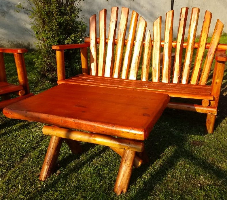 Miniatura: Juego de sillones rústicos