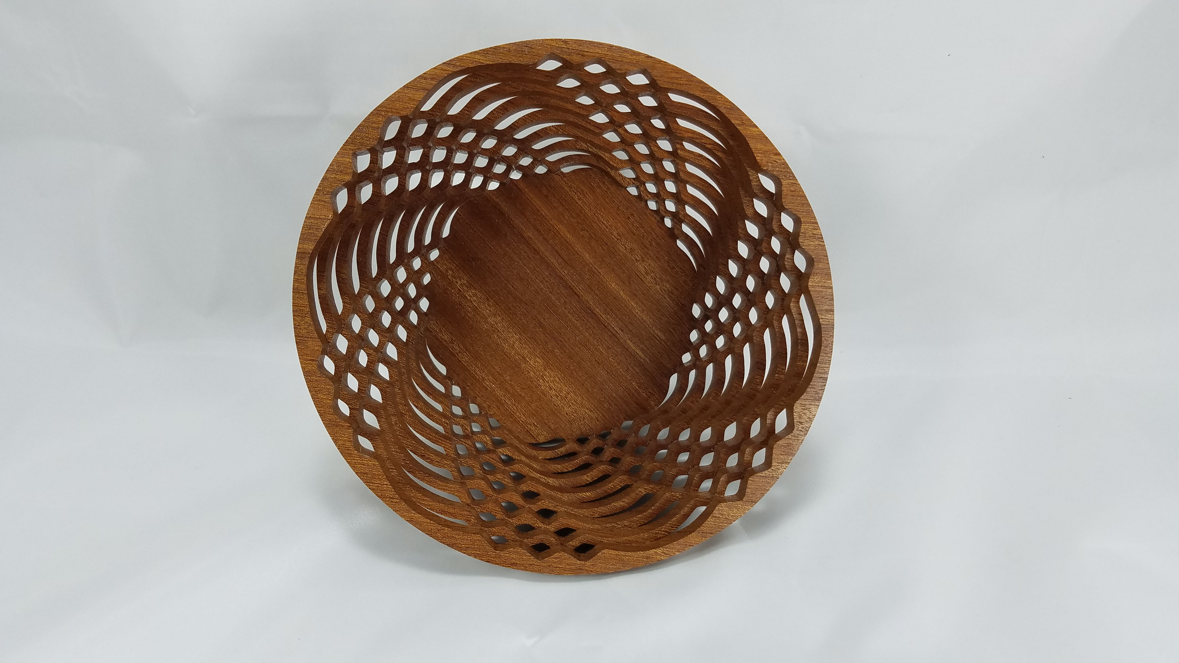 6" Ribbon Sapele Bowl