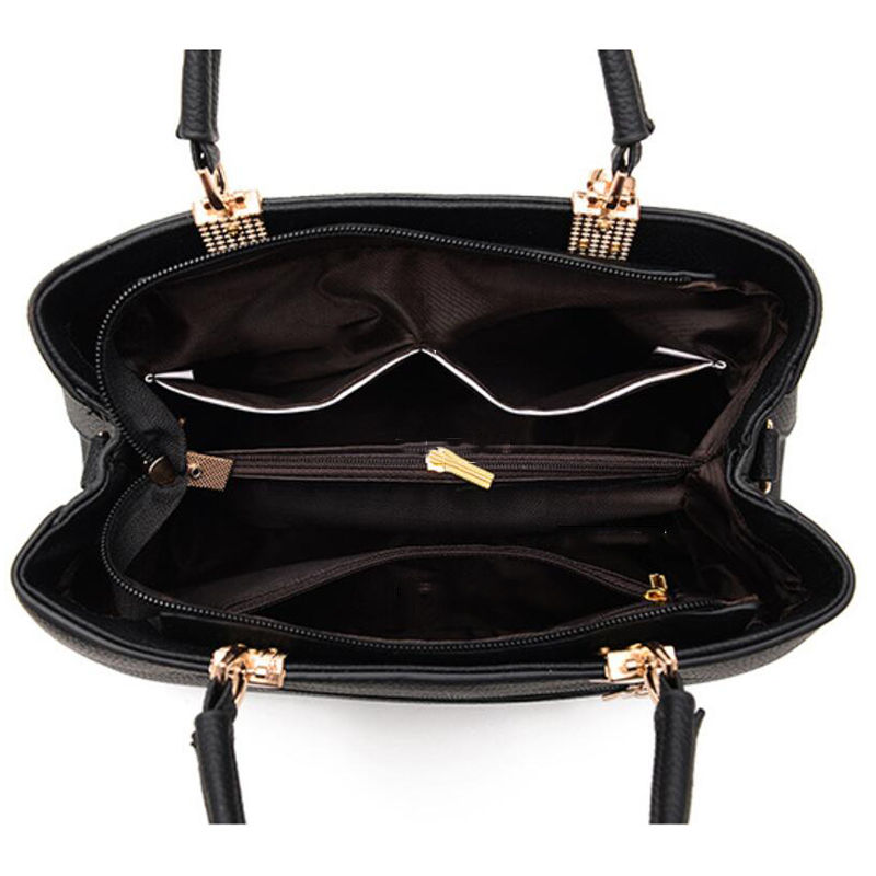 Thumbnail: Elegant Pebbled Leather Top-Handle Bag