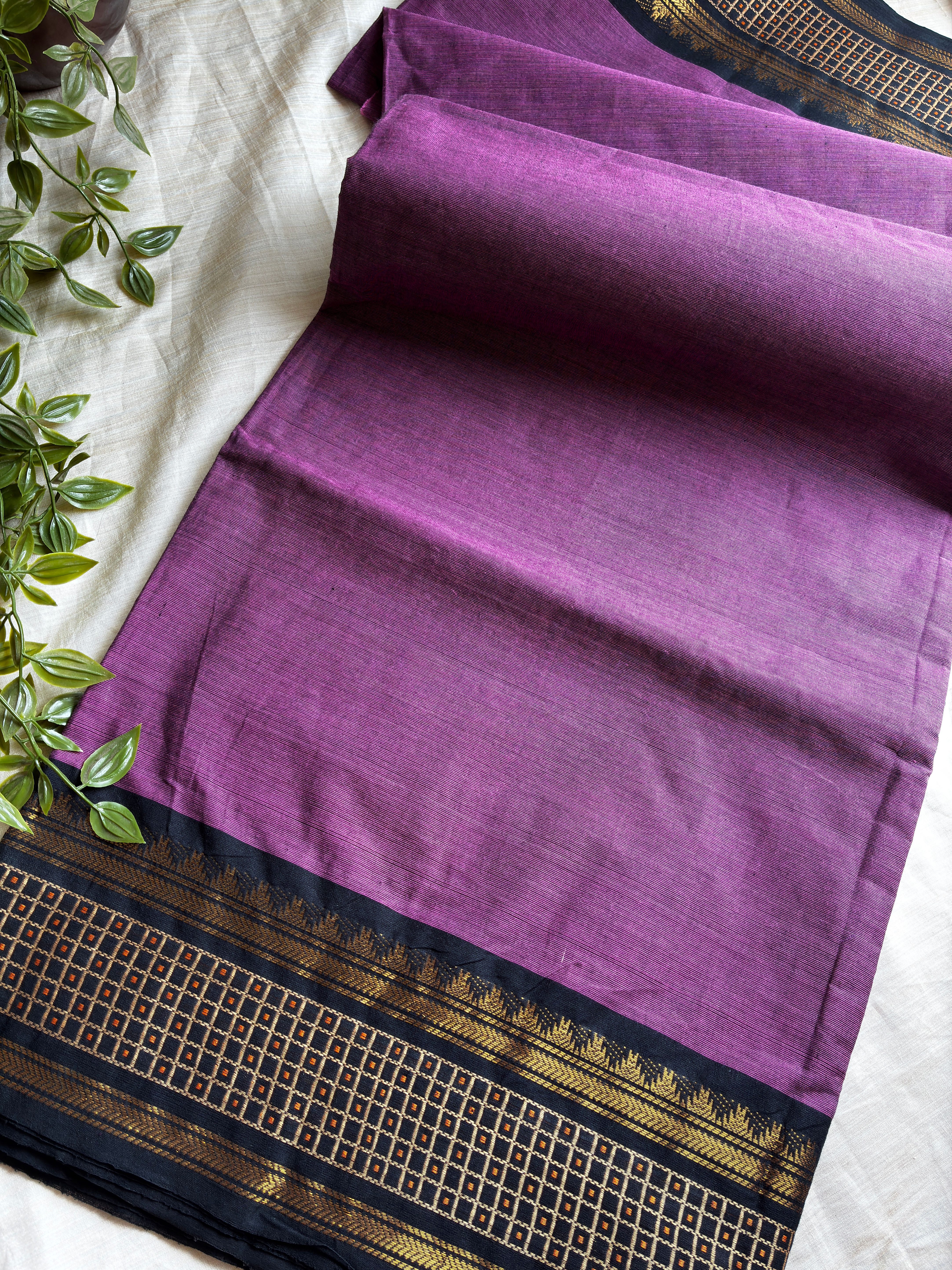 Tamira- Aubergine purple Chettinadu