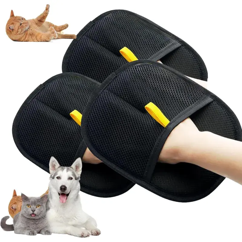 Miniatura: Pet Electrostatic Hair Removal Gloves Two-way Bristle Remover Hair Removal Brush